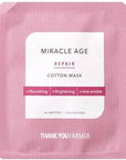 Thank You Farmer Miracle Age Repair Cotton Mask - Auryn Skin - Italia