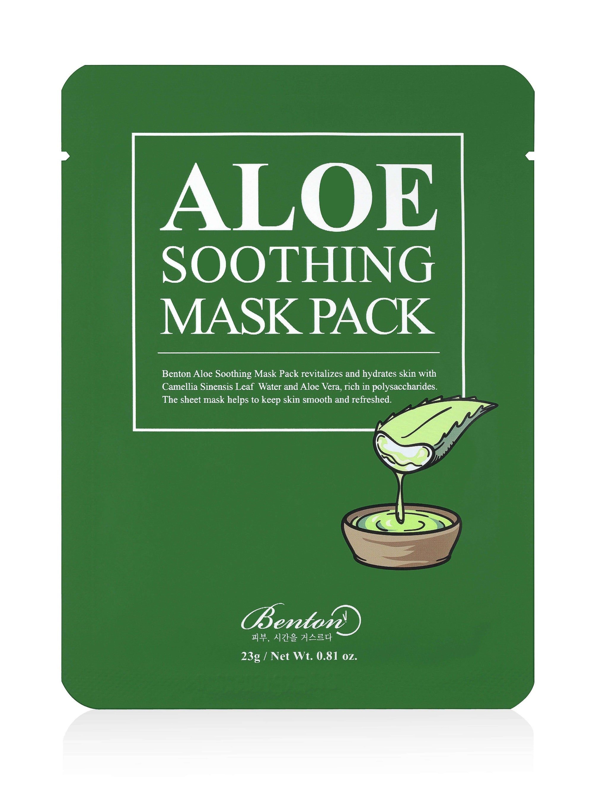 Benton Aloe Soothing Mask - Auryn Skin - Italia