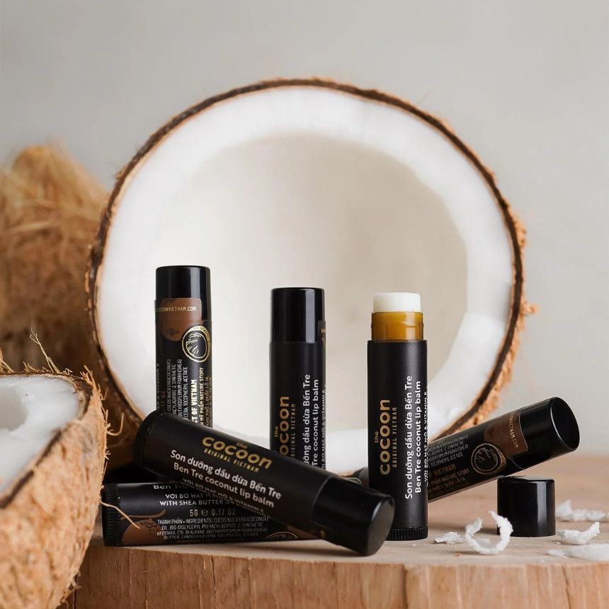 COCOON Ben Tre coconut lip balm 5g - Auryn Skin