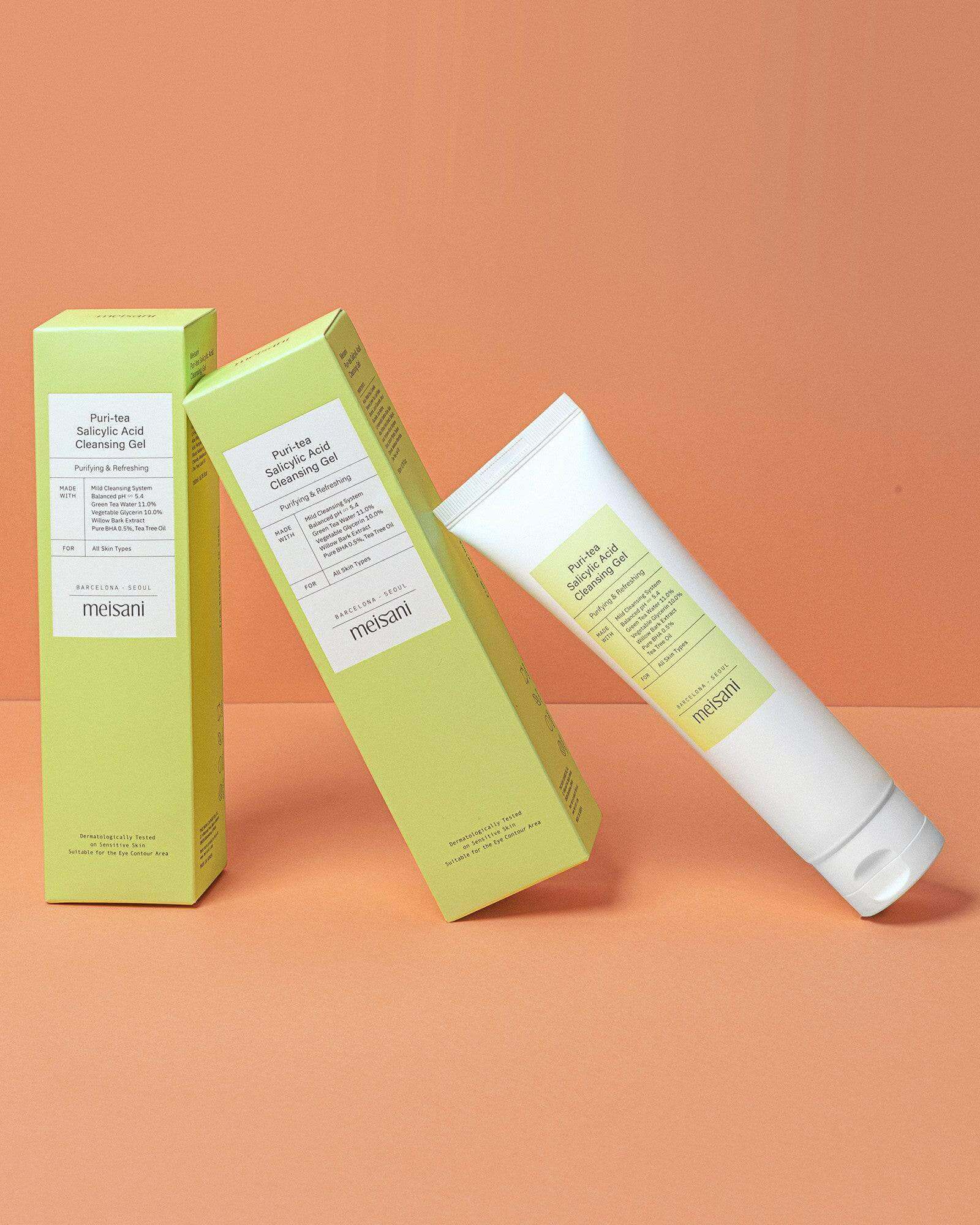 Meisani Puri-Tea Salicylic Acid Cleansing Gel - Auryn Skin - Italia