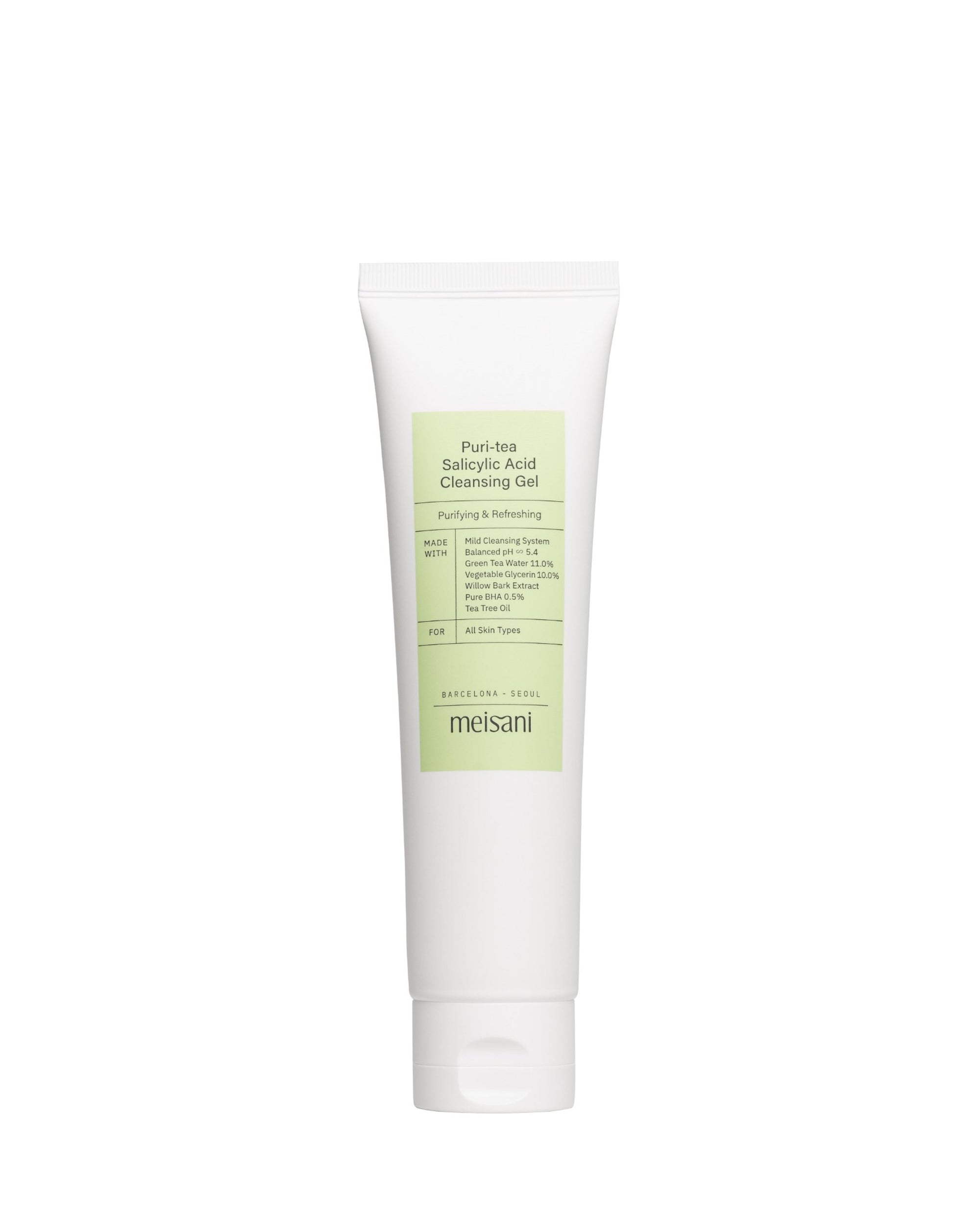 Meisani Puri-Tea Salicylic Acid Cleansing Gel - Auryn Skin - Italia