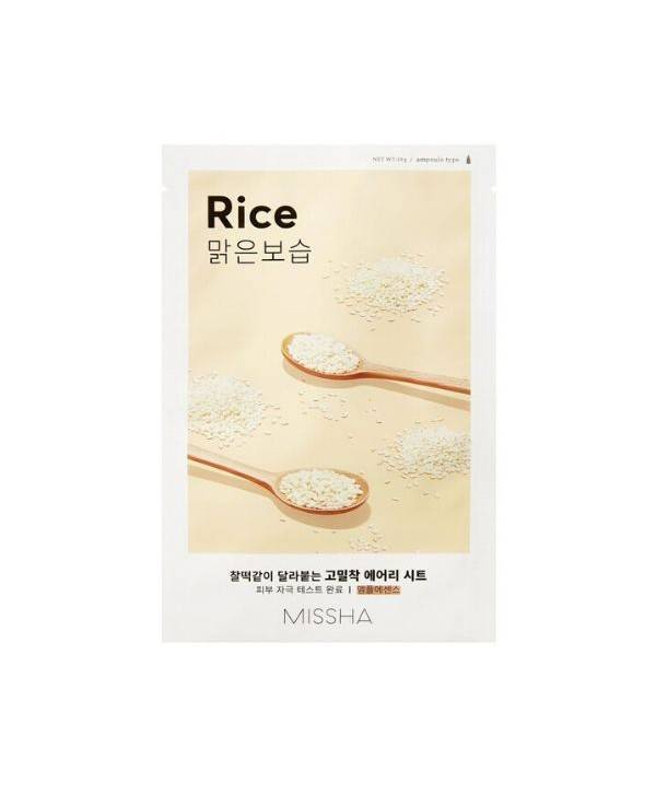Missha - Airy Fit Sheet Mask (Rice) - Auryn Skin - Italia