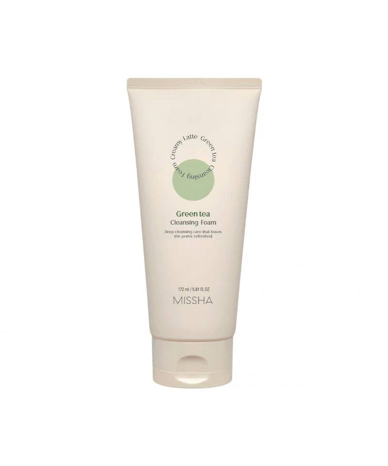 Missha Creamy Latte Cleansing Foam Green Tea - Auryn Skin - Italia