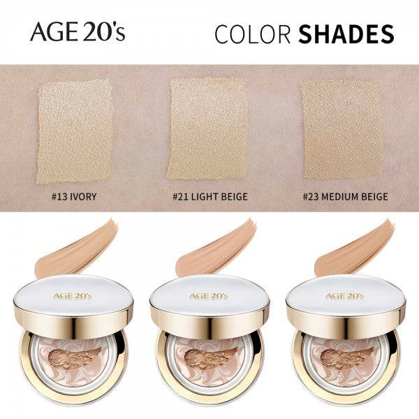 AGE20s Signature Essence Cover Pact Long stay + Refill 13 Ivory - Auryn Skin - Italia