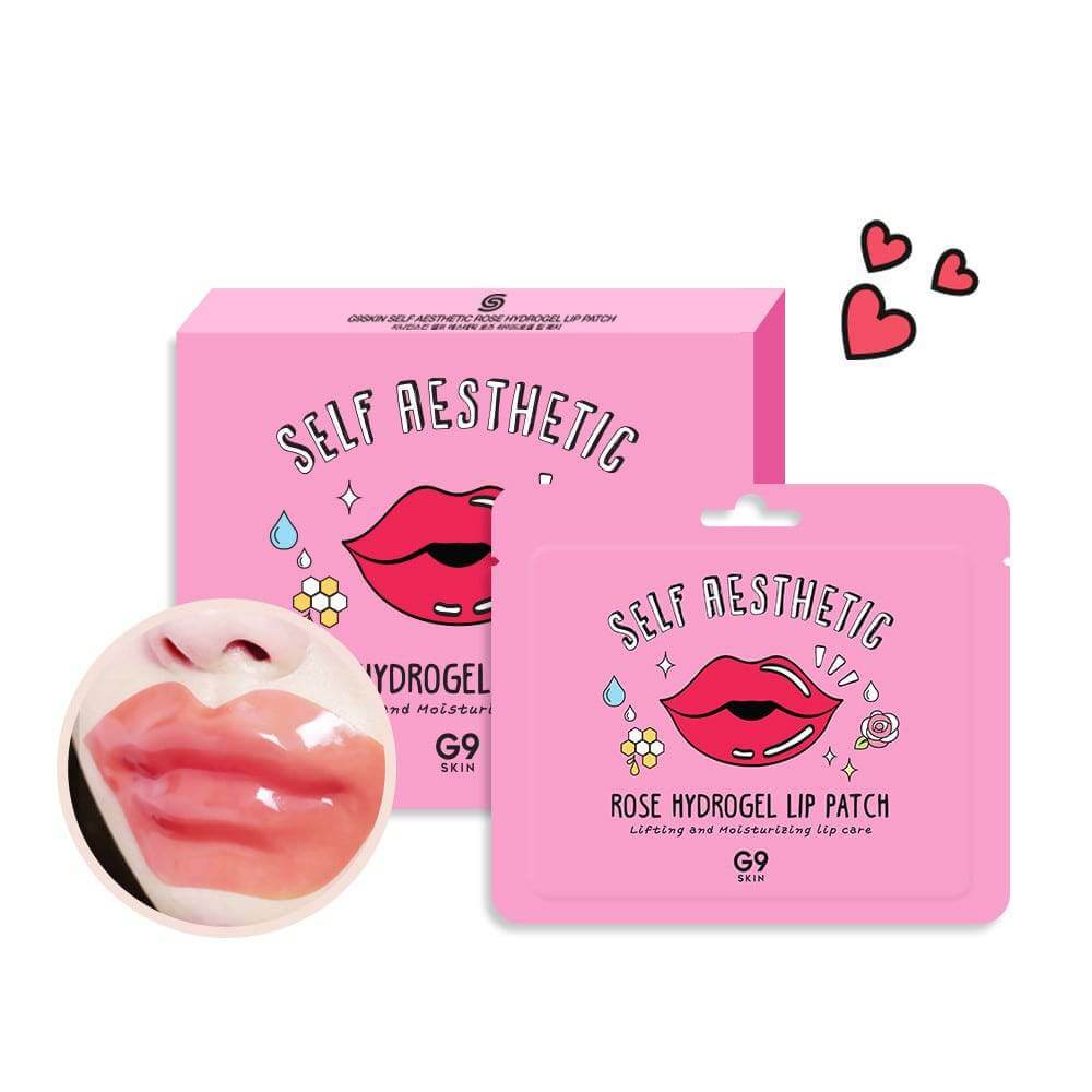 G9 Skin Self Aesthetic Rose Hydrogel Lip Patch - Auryn Skin - Italia