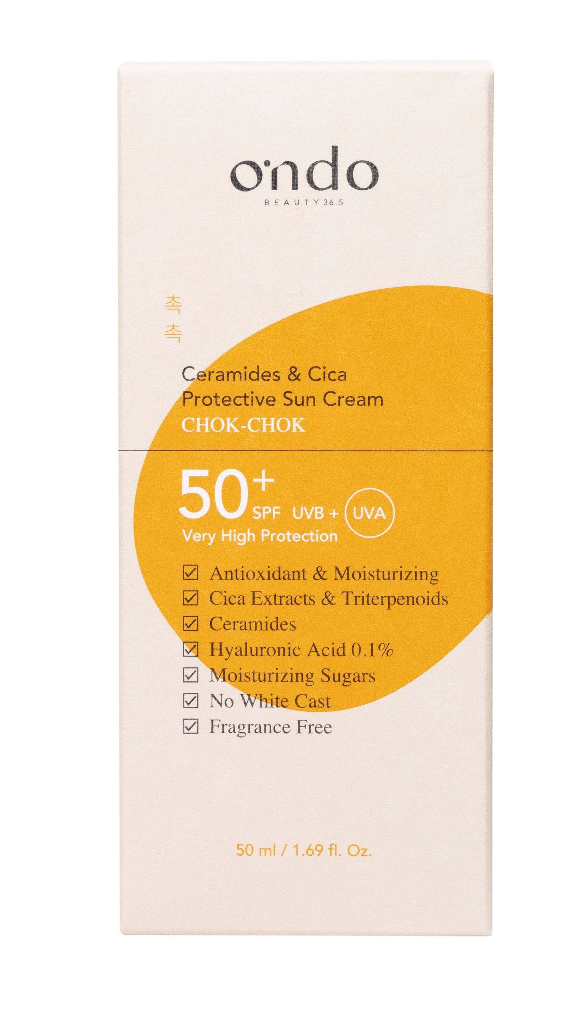 Ondo Ceramides & Cica Protective Sun Cream - Auryn Skin - Italia