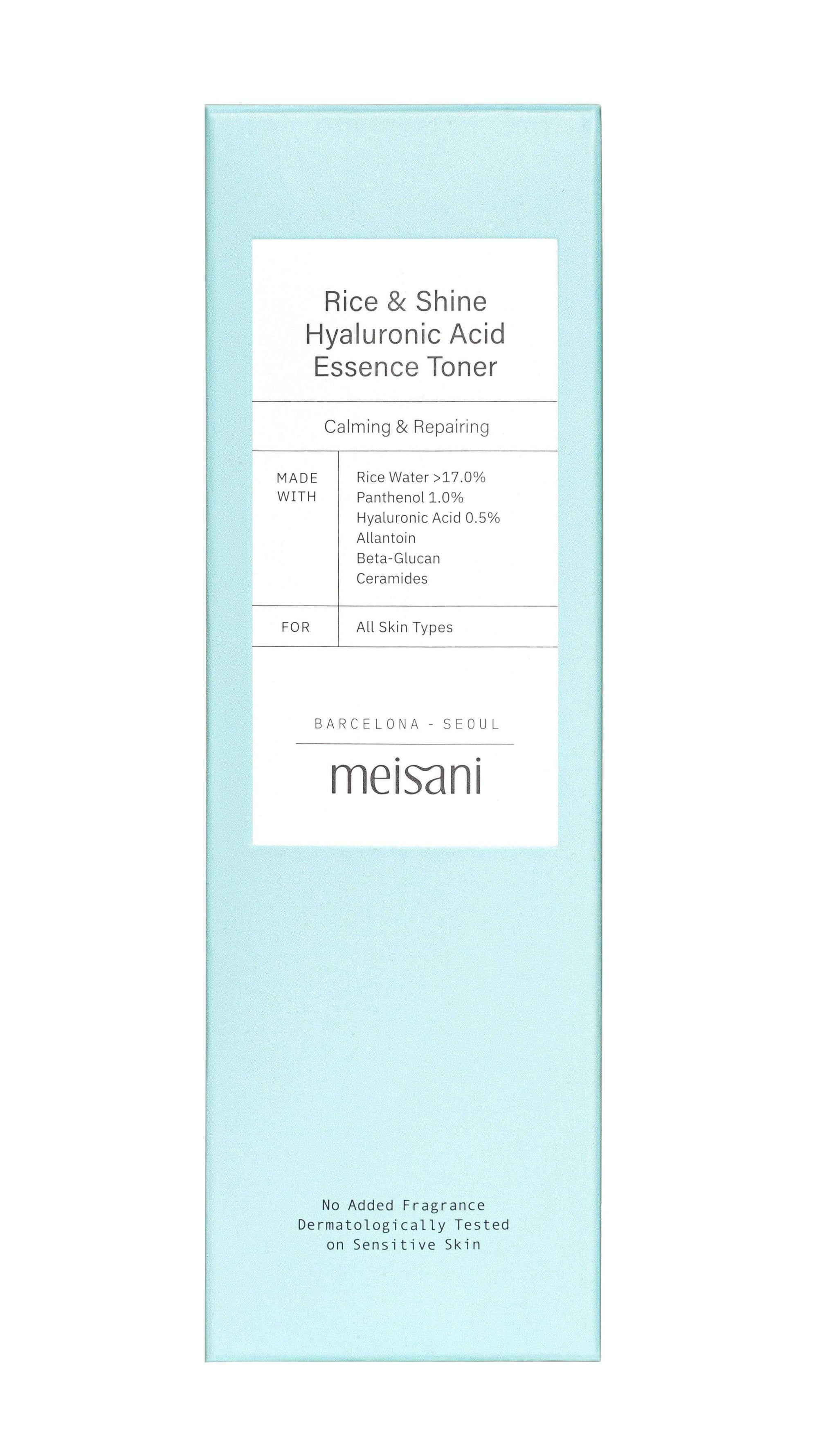 Meisani Rice And Shine Hyaluronic Acid Essence Toner - Auryn Skin - Italia