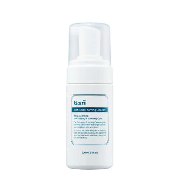 Klairs Rich Moist Foaming Cleanser 100ml - Auryn Skin - Italia